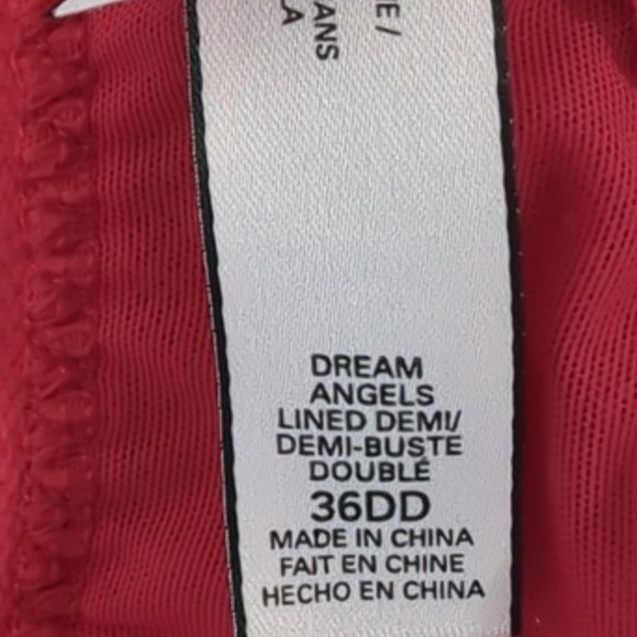 Victoria Secret 36DD Demi Bra Dream Angels Lace & Rhinestones Lined Underwired - Picture 7 of 8